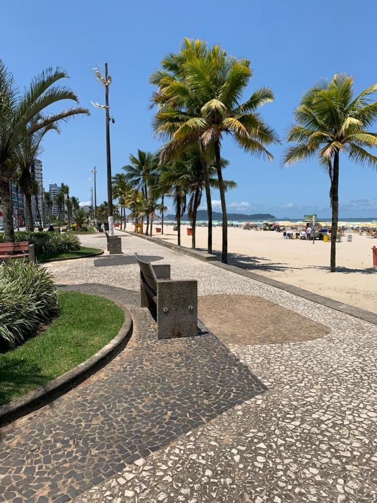 Apartamento Frente Ao Mar Com Varanda E Piscina Praia Grande Dış mekan fotoğraf