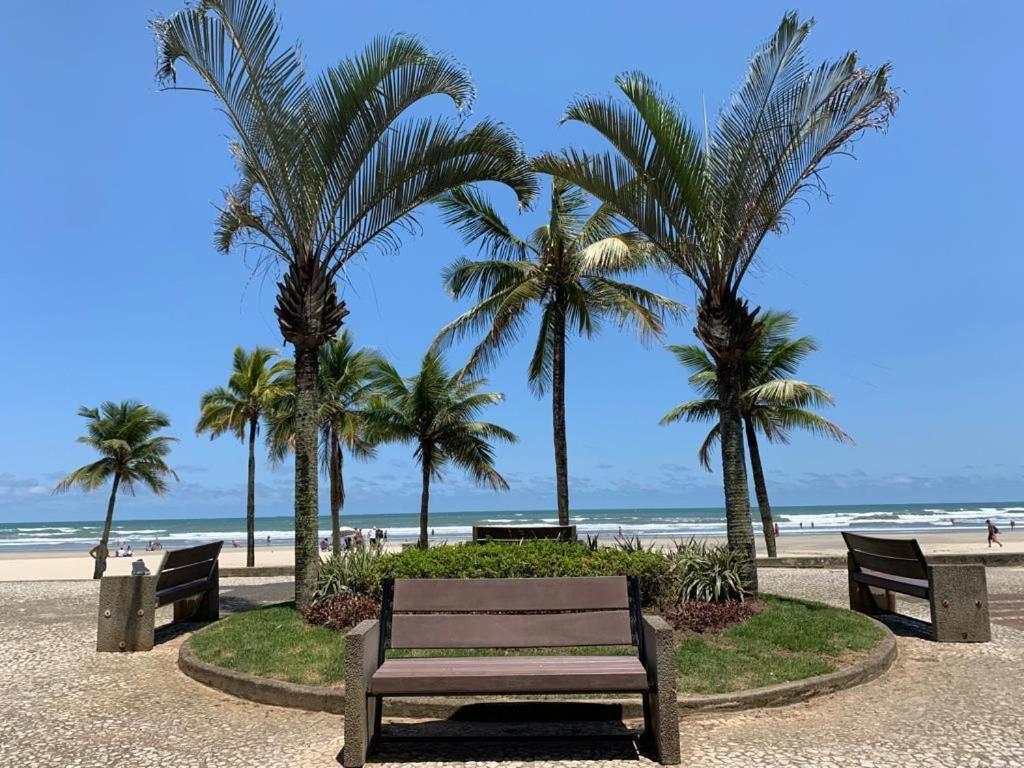 Apartamento Frente Ao Mar Com Varanda E Piscina Praia Grande Dış mekan fotoğraf
